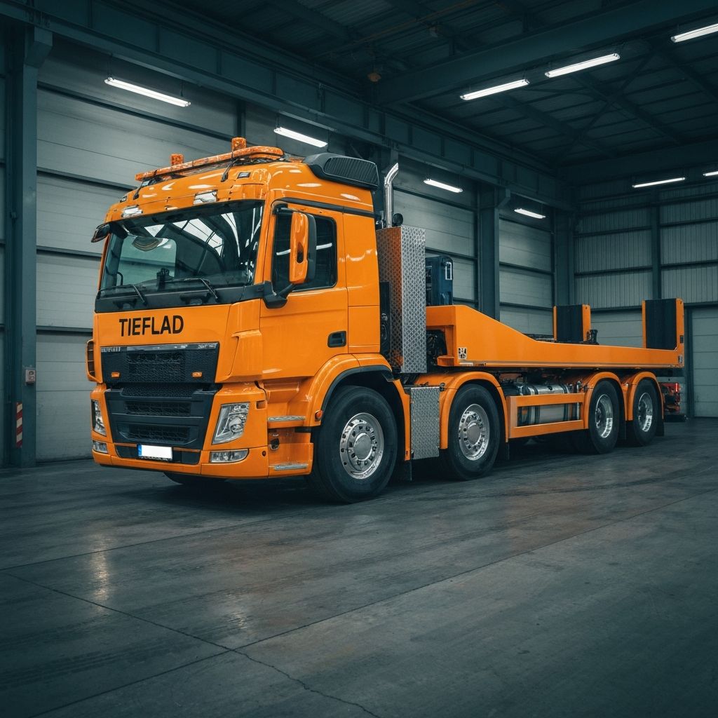 Neuer Tieflader im Saatmann Fuhrpark